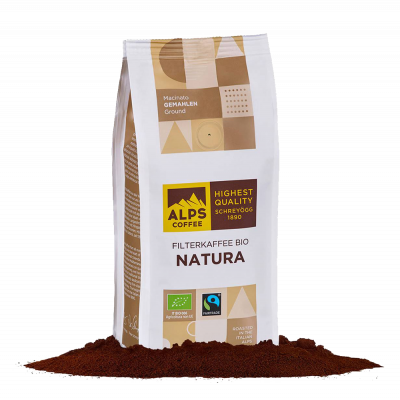 Alps Coffee Filterkaffee Bio Natura gemahlen (250g)